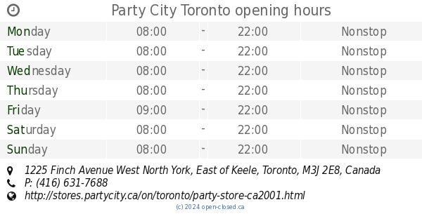 PARTY CITY - 1225 Finch Avenue W, Toronto, Ontario - Party