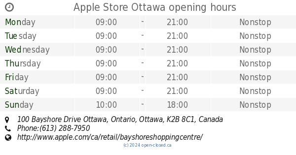 apple store hours omaha