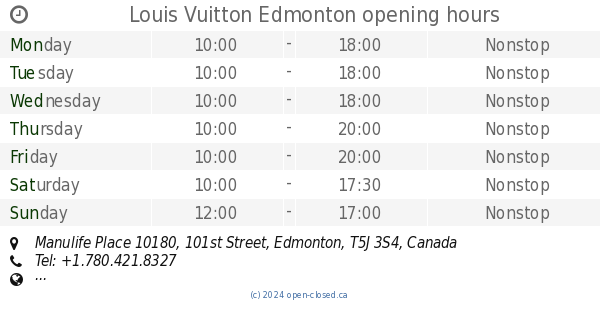 Louis Vuitton Edmonton store, Canada