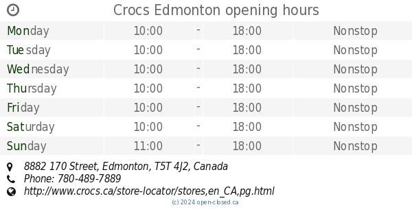 Crocs at West Edmonton Mall T5T4J2