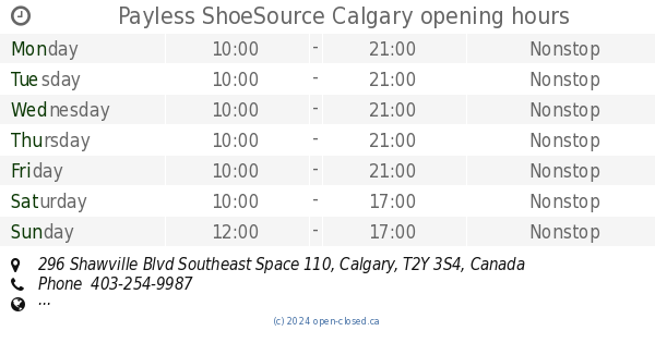 Payless shawnessy store