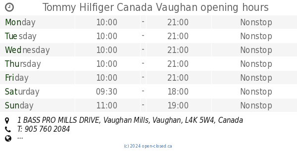 Tommy Hilfiger outlet store in Vaughan Mills Mall in Toronto, 2010