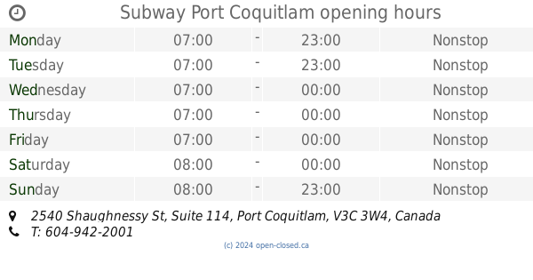 bmo shaughnessy port coquitlam hours